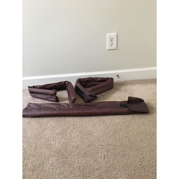 Twin Door Draft Dodger Guard Stopper Energy Saving Protector Doorstop Brown - Picture 5 of 12